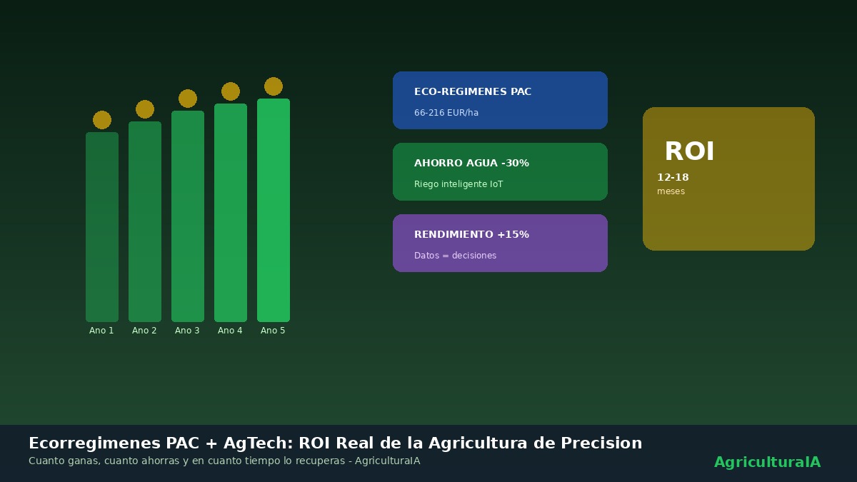 Ecorregímenes PAC y ROI agricultura de precisión
