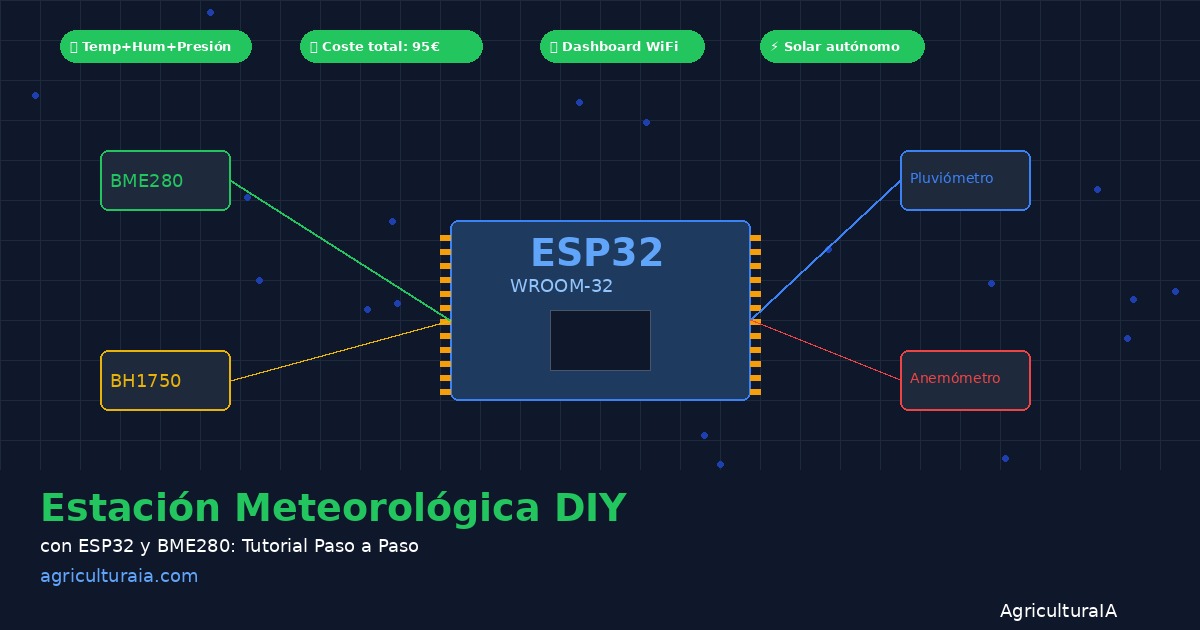 Estación meteorológica DIY con ESP32 y BME280 para agricultura
