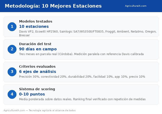 Metodología análisis 10 mejores estaciones meteorológicas