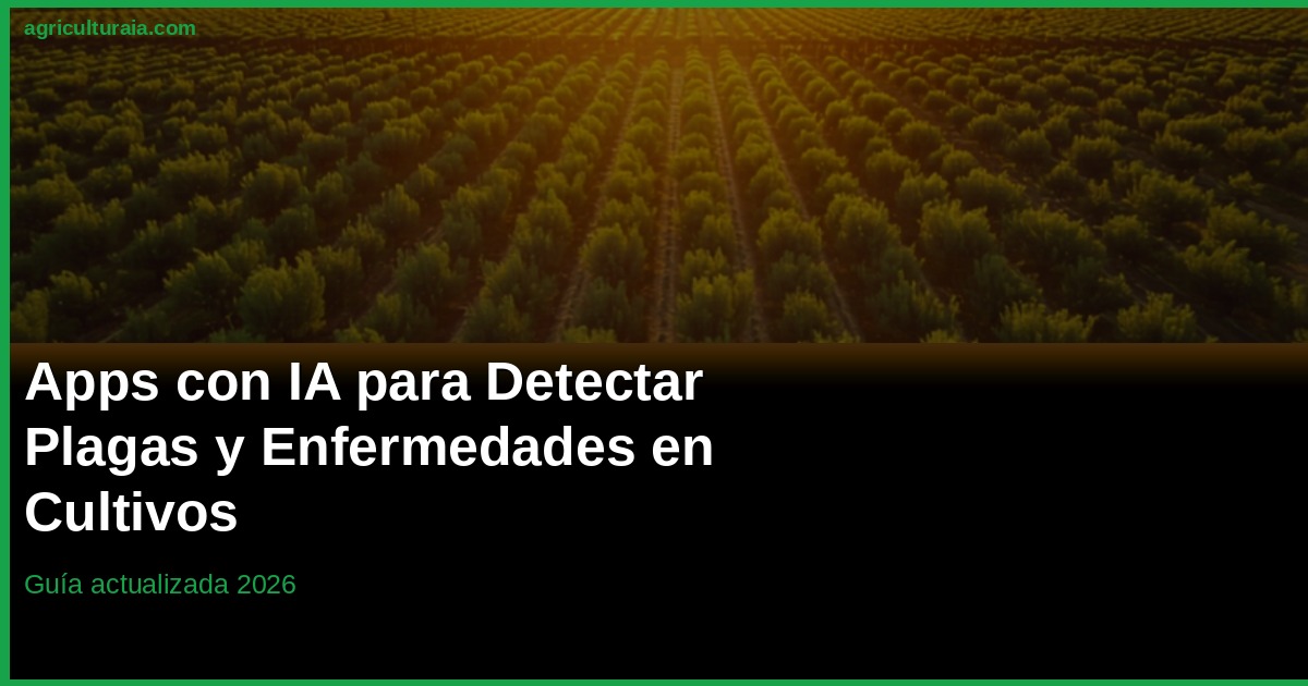 Apps IA para Detectar Plagas y Enfermedades en Cultivos 2026