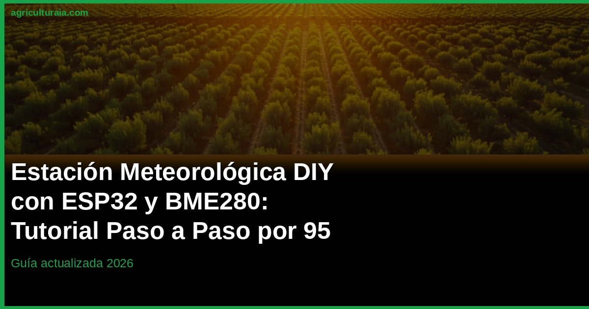 Estación Meteorológica DIY con ESP32 y BME280 2026: Tutorial