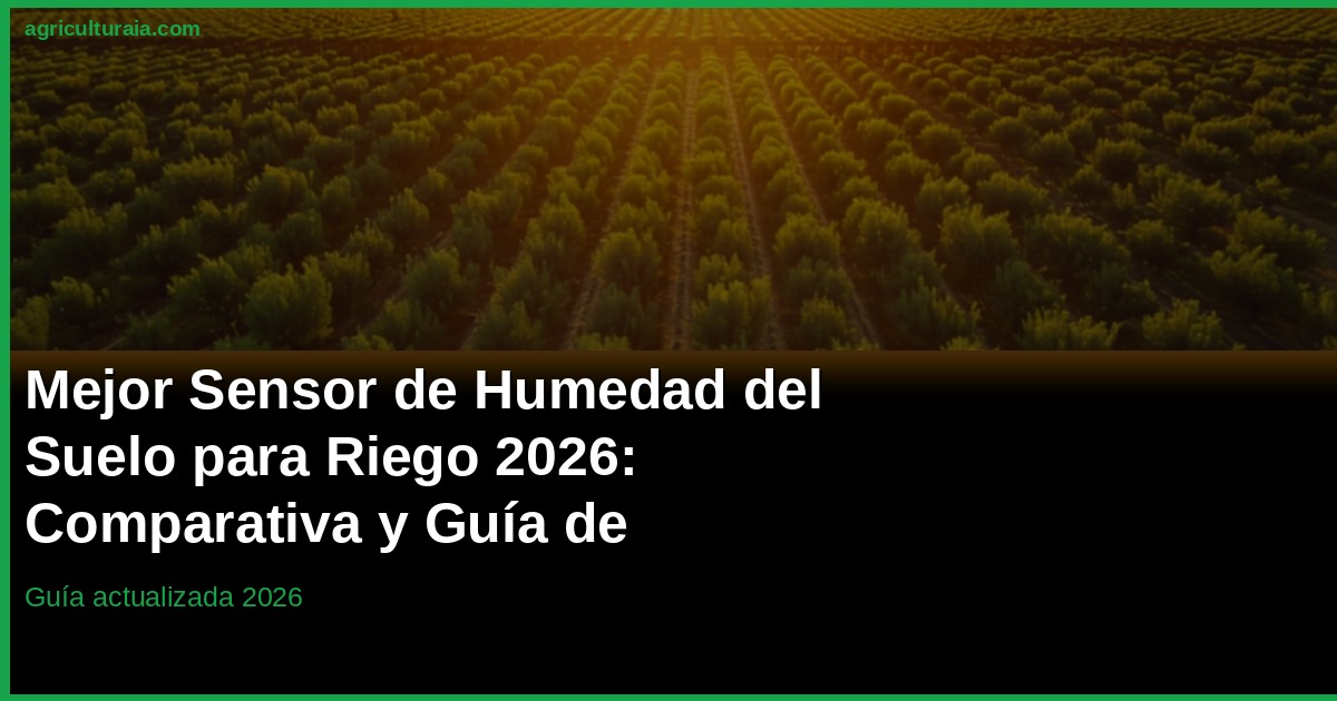 Mejor Sensor de Humedad del Suelo 2026: Guía de Compra