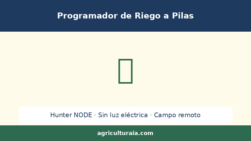 Programador de Riego a Pilas para el Campo 2026: Guía