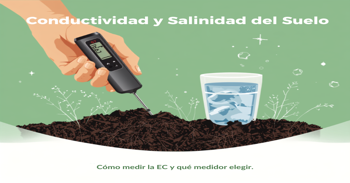 Medir la Conductividad (EC) y Salinidad del Suelo: Guía y Qué Medidor Elegir (2026)