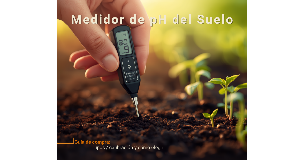 Medidor de pH de Suelo para Agricultura: Guía de Compra, Tipos y Cómo Calibrarlo (2026)